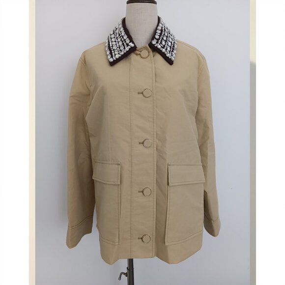 Veronica Beard Embroidered Army Jacket - Picture 2 of 10